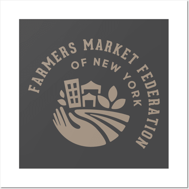 FMFNY Taupe Wall Art by The Farmers Market Federation of New York